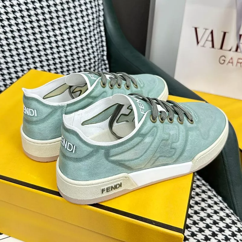 Vintage HOT Fendi Match Sneakers Women Mesh Green 0118