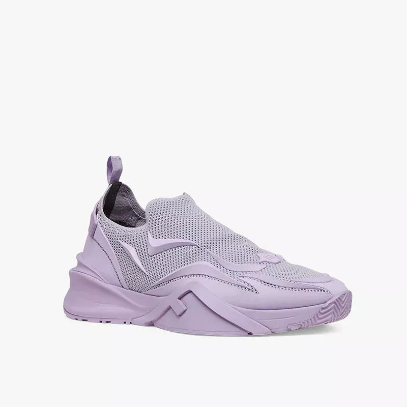 HOT Fendi Flow Sneakers Unisex Mesh Purple 0118