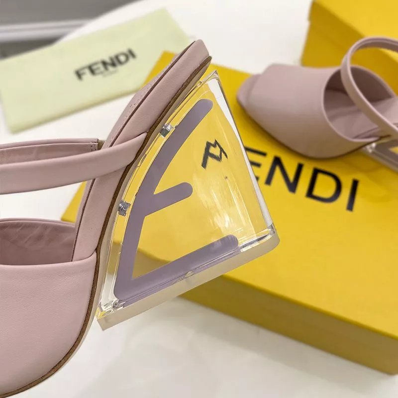 Vintage HOT Fendi First Sandals Women Calf Leather Pink 0118