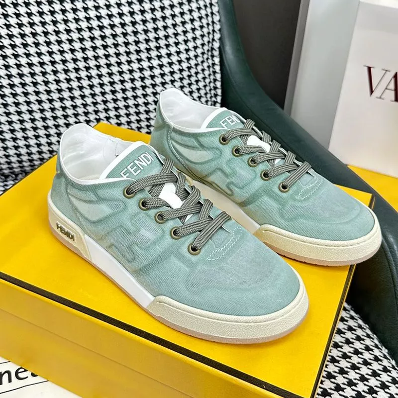 HOT Fendi Match Sneakers Women Mesh Green 0118