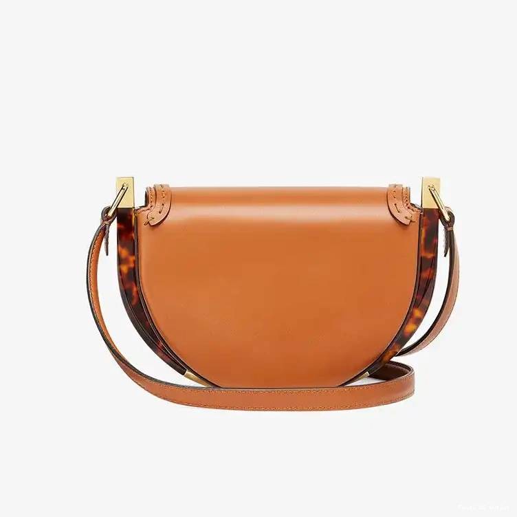 Vintage HOT Fendi Moonlight Brown Bag In Leather Calf Logo ROMA 0316